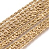 Unisex 304 Stainless Steel Rope Chain Necklaces X-STAS-D0002-33G-2