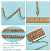 GOMAKERER 10M Braided Burlap Ribbon OCOR-GO0001-16E-3