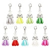 Angel Handmade Glass Seed Beaded & Acrylic Pendants Decorations HJEW-MZ00271-2