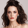 SUPERFINDINGS 20Pcs 2 Colors Brass Stud Earring Findings KK-FH0007-15-7