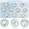 Unicraftale 20Pcs 316 Stainless Steel Locket Pendants STAS-UN0055-96-5