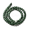 Synthetic Malachite Beads Strands G-P575-C14-6mm-3