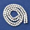 Electroplated Synthetic Non-Magnetic Hematite Beads Strands G-U003-18B-01-2