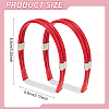 ANATTASOUL 4 Sets 4 Colors Elastic Polyester Shoelace Bands FIND-AN0001-04-2