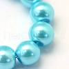 Baking Painted Pearlized Glass Pearl Round Bead Strands X-HY-Q003-6mm-48-3