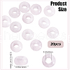 SOFPLATE 20Pcs Natural Rose Quartz European Beads G-SP0001-01B-04-2