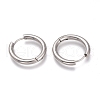 Tarnish Resistant 201 Stainless Steel Huggie Hoop Earrings EJEW-L256-05E-P-2