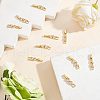SUNNYCLUE 10Pcs Rack Plating Brass Clear Cubic Zirconia Watch Band Clasps KK-SC0003-11G-4