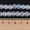 Baking Painted Electroplate Glass Beads Strands GLAA-G120-01B-4
