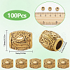 SOFPLATE 100Pcs Tibetan Style Alloy European Beads FIND-SP0002-30AG-2