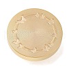 Golden Tone Round Brass Stamp Heads AJEW-H149-05G-01-2