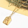 304 Stainless Steel Pendant Necklaces for Women NJEW-D312-02A-G-2