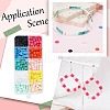SUNNYCLUE 800Pcs 10 Colors Opaque Acrylic Slide Charms OACR-SC0001-36A-5