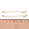 Brass with Cubic Zirconia Chain Extender KK-B102-44G-3