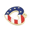 Independence Day Alloy Enamel Pandants FIND-M083-05E-G-2