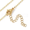 304 Stainless Steel Mom and Daughter Pendant Necklaces for Mother's Day Gift NJEW-JN05193-02-5