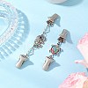 2Pcs Alloy & Iron Cardigan Clips JEWB-BR00182-1