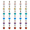 Electroplate Glass Dangle Charms PALLOY-GO00006-1