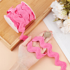 Gorgecraft 10 Yards Polyester Wavy Fringe Trim Ribbon OCOR-GF0003-27D-3