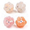 Acrylic Handmade Luminous Polymer Clay Rhinestone Beads CLAY-H003-08B-1