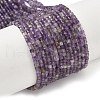 Faceted Natural Amethyst Beads Strands G-RM250101-E21-1