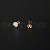 304 Stainless Steel Flat Round Stud Earrings HE4453-1-4