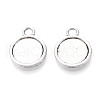 Tibetan Style Alloy Pendants Cabochon Settings PALLOY-N178-12AS-B-1
