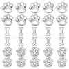 SUNNYCLUE 30Pcs 3 Styles Alloy Rhinestone Slide Charms FIND-SC0010-34-1