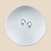 316L Surgical Stainless Steel Clear Cubic Zirconia Nipple Nail Rings WG097EA-03-1