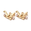Brass Micro Pave Cubic Zirconia Pendants KK-Z112-06G-1