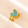 304 Stainless Steel Heart Cuff Rings QJ7925-7-1