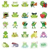 50 Pieces Cartoon Frog Doodle Paper Stickers STIC-R001-36-3