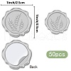 CRASPIRE 50Pcs Adhesive Wax Seal Stickers DIY-CP0010-99D-2