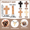 Kissitty Wooden Pendants WOOD-KS0001-09-14