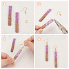 DICOSMETIC DIY Rectangle Earring Making Kit DIY-DC0001-74-3
