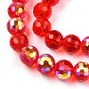 Transparent Electroplate Glass Beads Strands EGLA-TAC0006-05B-3