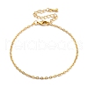 Adjustable Rack Plating Brass Cable Chain Bracelets for Women BJEW-G735-17G-4