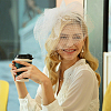 Deco Mesh Ribbons SRIB-WH0011-179A-02-6