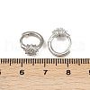 Brass Micro Pave Cubic Zirconia Hoop Earrings EJEW-S277-07P-A-5