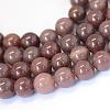 Natural Purple Aventurine Round Bead Strands G-E334-10mm-21-1