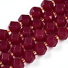 Lab Grown Red Corundum Beads Strands G-T140-10-01-2