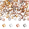   120Pcs 4 Colors 304 Stainless Steel Beads STAS-PH0005-74-1