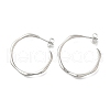 304 Stainless Steel Ring Stud Earrings for Women EJEW-S227-57P-1