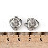 304 Stainless Steel Pendant Cabochon Settings STAS-L022-534P-3