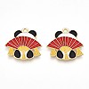 Alloy Enamel Pendants ENAM-T022-03F-1