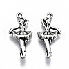 Tibetan Style Alloy Pendants TIBEP-N009-043AS-RS-2