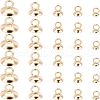 Unicraftale 100Pcs 5 Style 304 Stainless Steel Bead Cap Pendant Bails STAS-UN0024-17-1