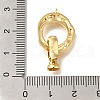 Brass Fold Over Clasps KK-K389-115G-3