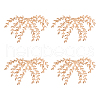 CHGCRAFT 4Pcs Brass Hair Findings KK-CA0002-78-1