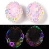 Luminous Polymer Clay Glass Rhinestone Beads CLAY-H003-05C-1